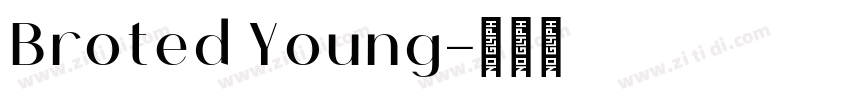 Broted Young字体转换